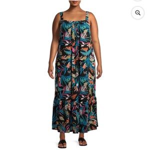 Women's Multicolor Floral Swim Dress